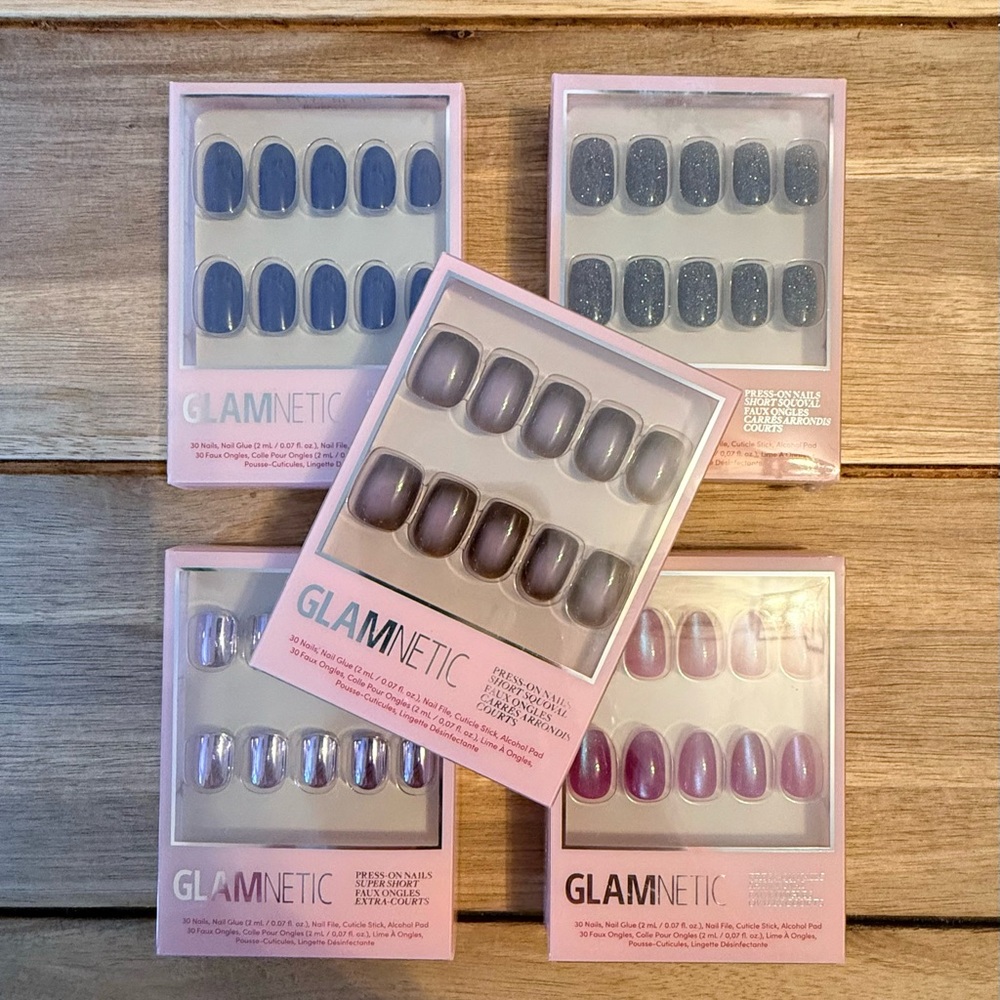 Glamnetic Press-On Nails Sets - 5 new boxes